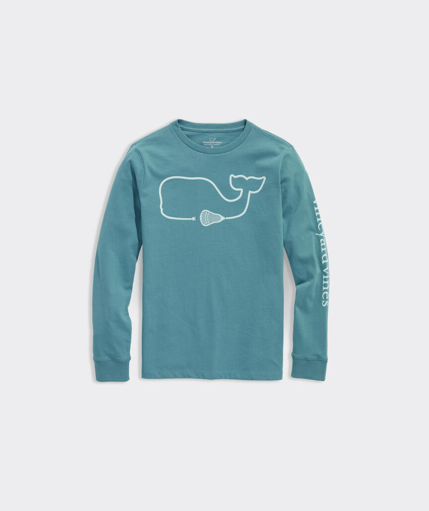 Boys' Lacrosse Stick Whale Long-Sleeve Tee | vineyard vines
