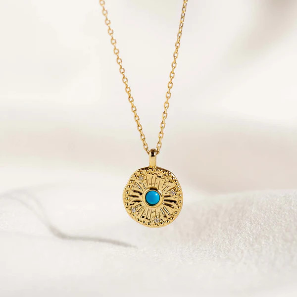 Gold Coin Necklace - Odina | Linjer