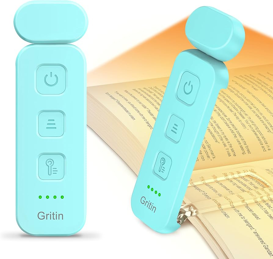 Gritin Reading Light, Book Light for Reading in Bed - Eye Caring 3 Colors, 5-Level Dimmable Brigh... | Amazon (US)