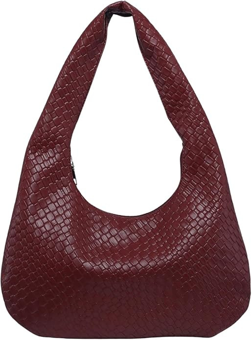 Floerns Women's Vintage Leather Tote Shoulder Handbag Top Handle Hobo Bag | Amazon (US)