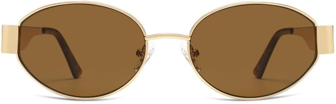 SOJOS Retro Oval Sunglasses for Women Trendy Classic Shades UV400 Protection SJ1256 | Amazon (US)