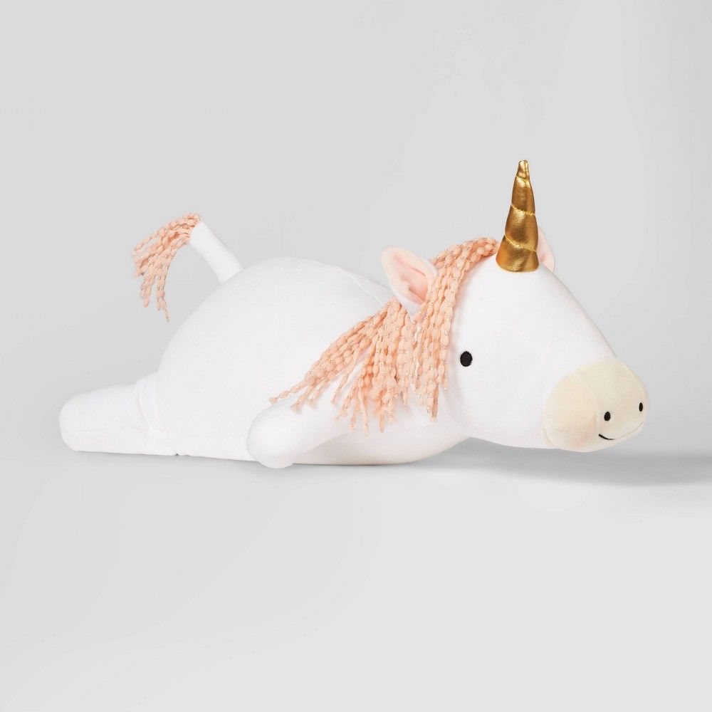 Unicorn Weighted Plush Throw Pillow - Pillowfort | Target