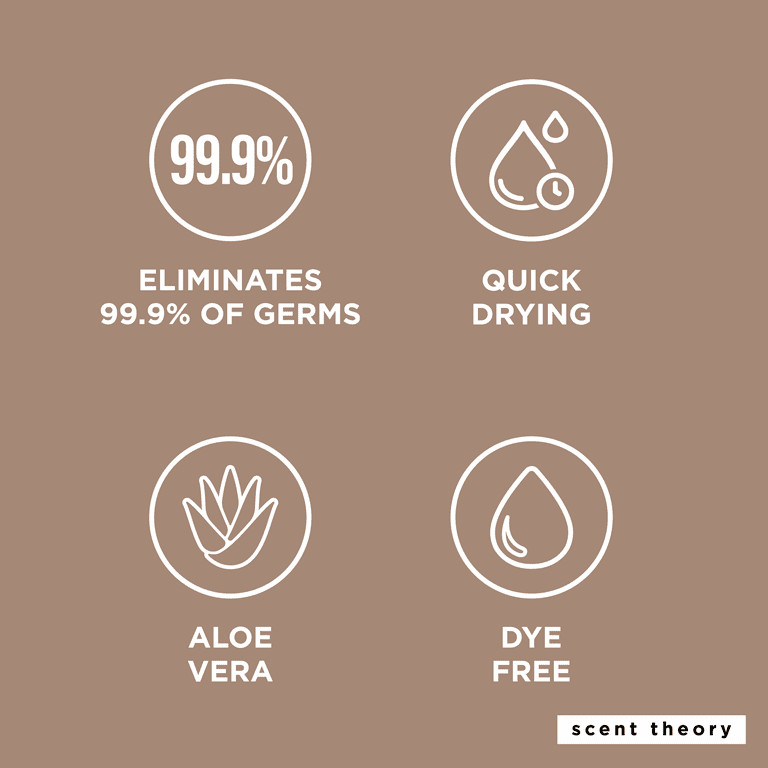 Scent Theory Spray Desinfectante de Manos Acogedor y Cómodo Gamuza, 1 fl oz | Walmart (US)