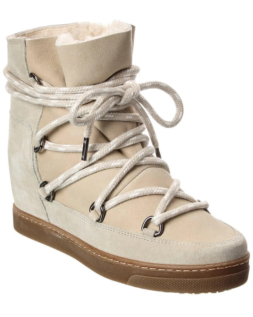 Isabel Marant Nowles Suede & Leather Snow Boot | Shop Simon