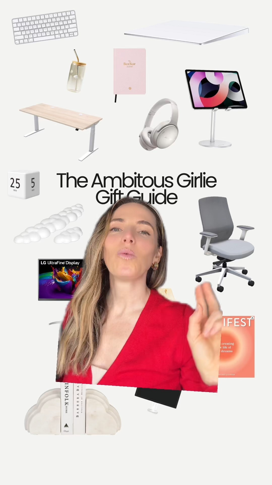 The ultimate Productivity Gift Guide is here - this is packed with the best gifts for the productive girl, the corporate girl, the entrepreneur, the creator, or anyone who loves optimizing her space ✨

These are the top productivity gifts for her:
✔️ a standing desk for more energy + focus
✔️ an ergonomic chair for posture + comfort
✔️ a full monitor setup with adjustable arms
✔️ office organization essentials
✔️ tech gifts that help her do more with less effort

If you need gifts for a corporate girl, gifts for an entrepreneur, gifts for a content creator, or work-from-home gift ideas, this list has every high-impact item she’ll actually use daily.

Perfect for holiday gifting, new-job gifts, office upgrades, and anyone entering her productivity era 🤍✨
Tap to shop the full guide and step into your most organized, efficient version yet.

#LTKGiftGuide #LTKHoliday #LTKWorkwear