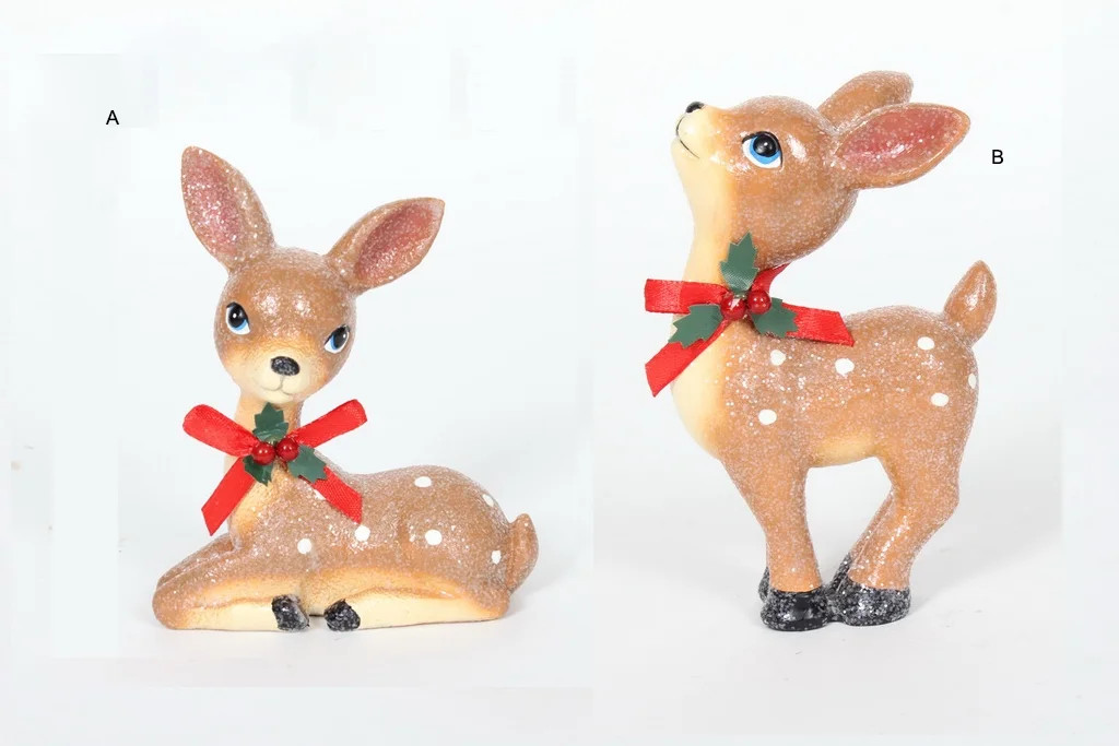 Holiday Time Set Of 2 Mini Deer | Walmart (US)