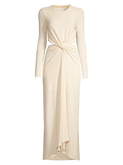 Odelia Twisted Cut-Out Ribbed Maxi Dress | Saks Fifth Avenue