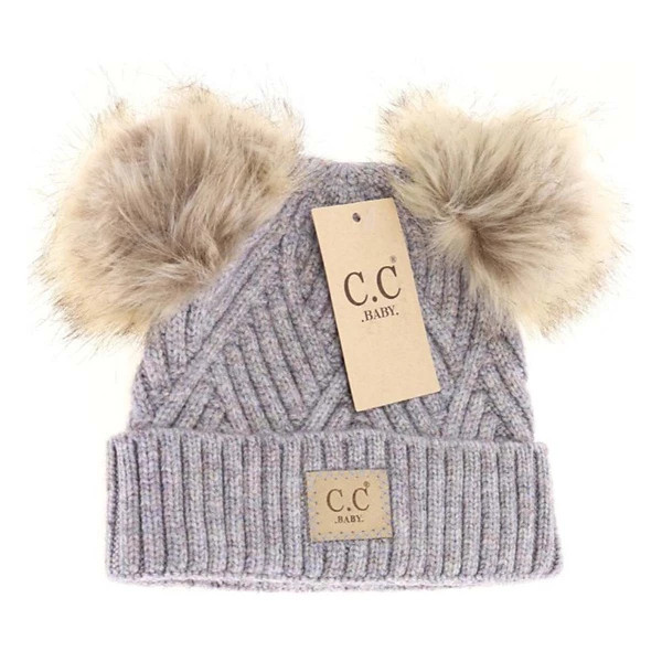 Baby Girls' C.C Double Pom Faux Beanie | Scheels