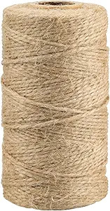 KINGLAKE 328 Feet Natural Jute Twine Best Arts Crafts Gift Twine Christmas Twine Durable Packing ... | Amazon (US)