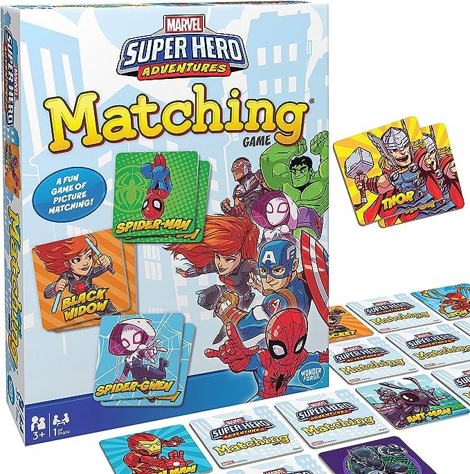 Wonder Forge Marvel Matching Game for Boys and Girls Age 3 to 5 - A Fun and Fast Superhero Memory... | Amazon (US)