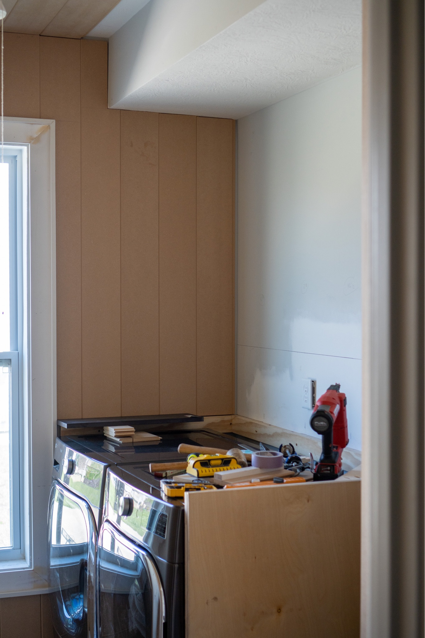 New washer and dryer in our laundry room renovation 

#LTKfamily #LTKhome