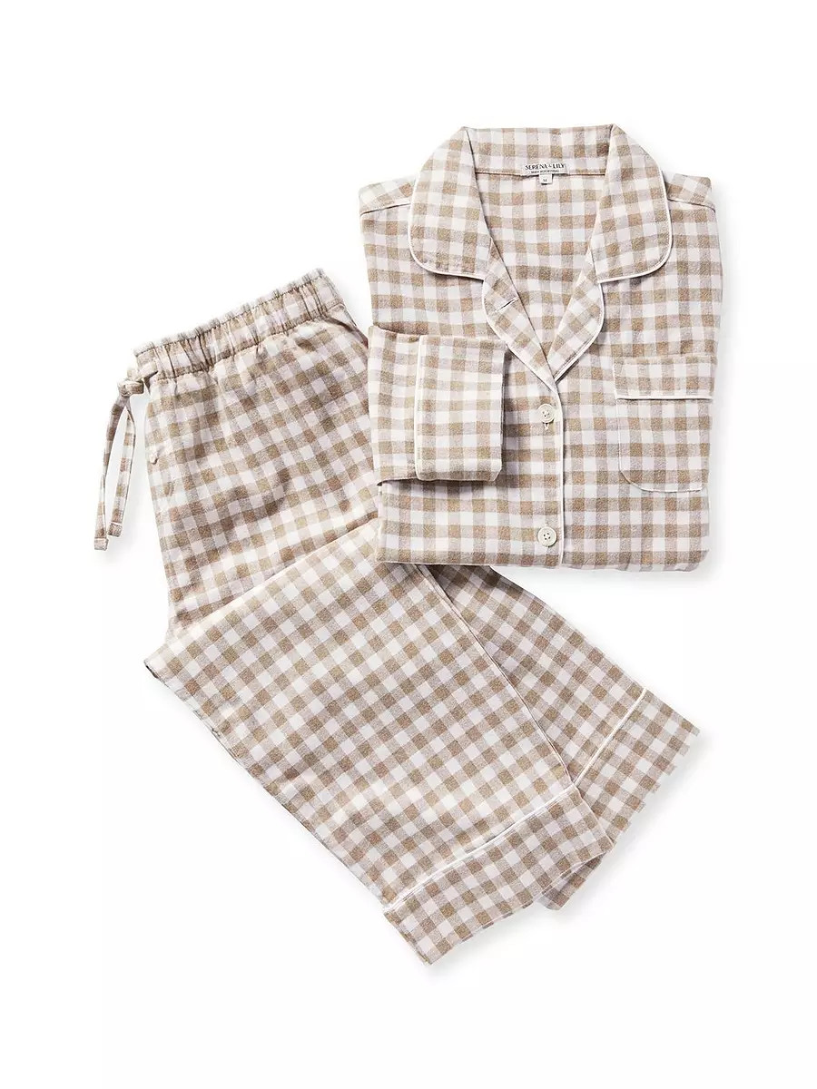 Belvedere Flannel Pajamas | Serena and Lily