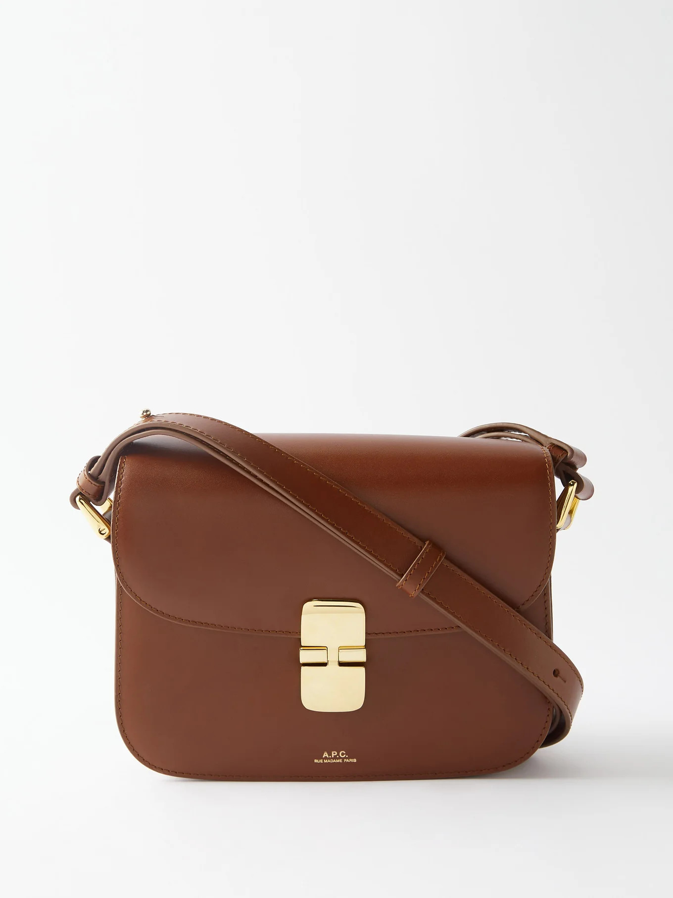 Grace small smooth-leather shoulder bag | A.P.C. | Matches (US)