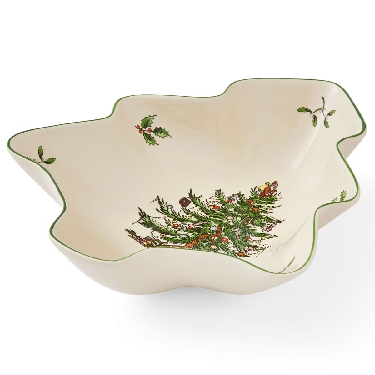 Spode Christmas Tree Serving Dish, 9-inch Tree-Shaped Bowl, Fine Earthenware, Dishwasher Safe, De... | Target