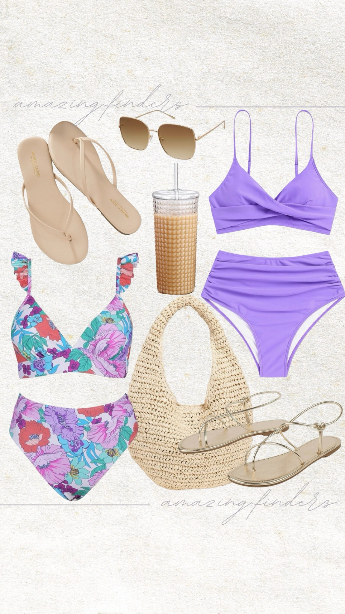 CUPSHE Women Bikini Sets 2 Piece Swimsuit High Waisted Bottom Floral Print Ruffle V Neck Bathing Suits,
SOJOS Trendy Oversized Square Metal Frame Sunglasses for Women Men Retro Big Flat Lens UV Protection Sunglasses SJ1146,
ZAFUL Women High Waisted Bikini Sets Two Piece Swimsuit Push Up Twist Front Ruched Bathing Suit,
Hat Attack Women's Shelly Bag,
Project Cloud Flip flops for Women - Memory Foam Slippers for Women 2024 - Vegan Leather Women Slippers & Womens Sandals Beach Essentials Slides for Women Footwear - Flats for Women (Foundations),
Dressy,
Birity Glass Cups With Lids and Glass Straws,24oz High Borosilicate Glass Tumbler Iced Coffee Smoothie Soda Water Tea Cup-Wide Mouth Reusable Mason Jar Drinking Glasses Travel Mug, Clear

#LTKStyleTip #LTKTravel #LTKSwim