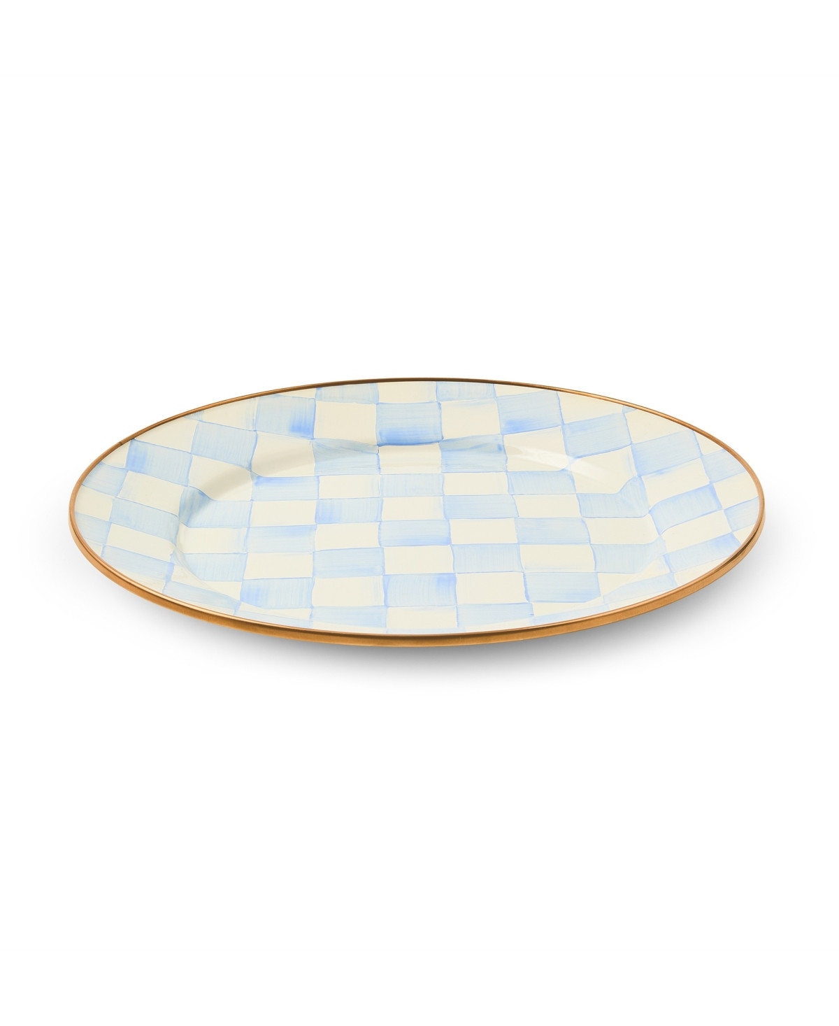 MacKenzie-Childs Sky Check Dinner Plate - Sky Blue | Macy's