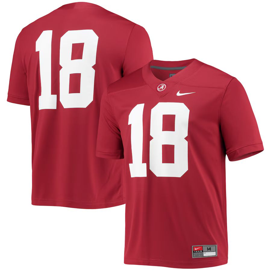 #18 Alabama Crimson Tide Nike Game Jersey - Crimson | Fanatics
