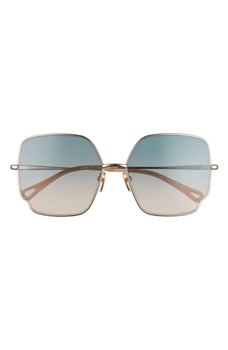 60mm Gradient Square Sunglasses | Nordstrom