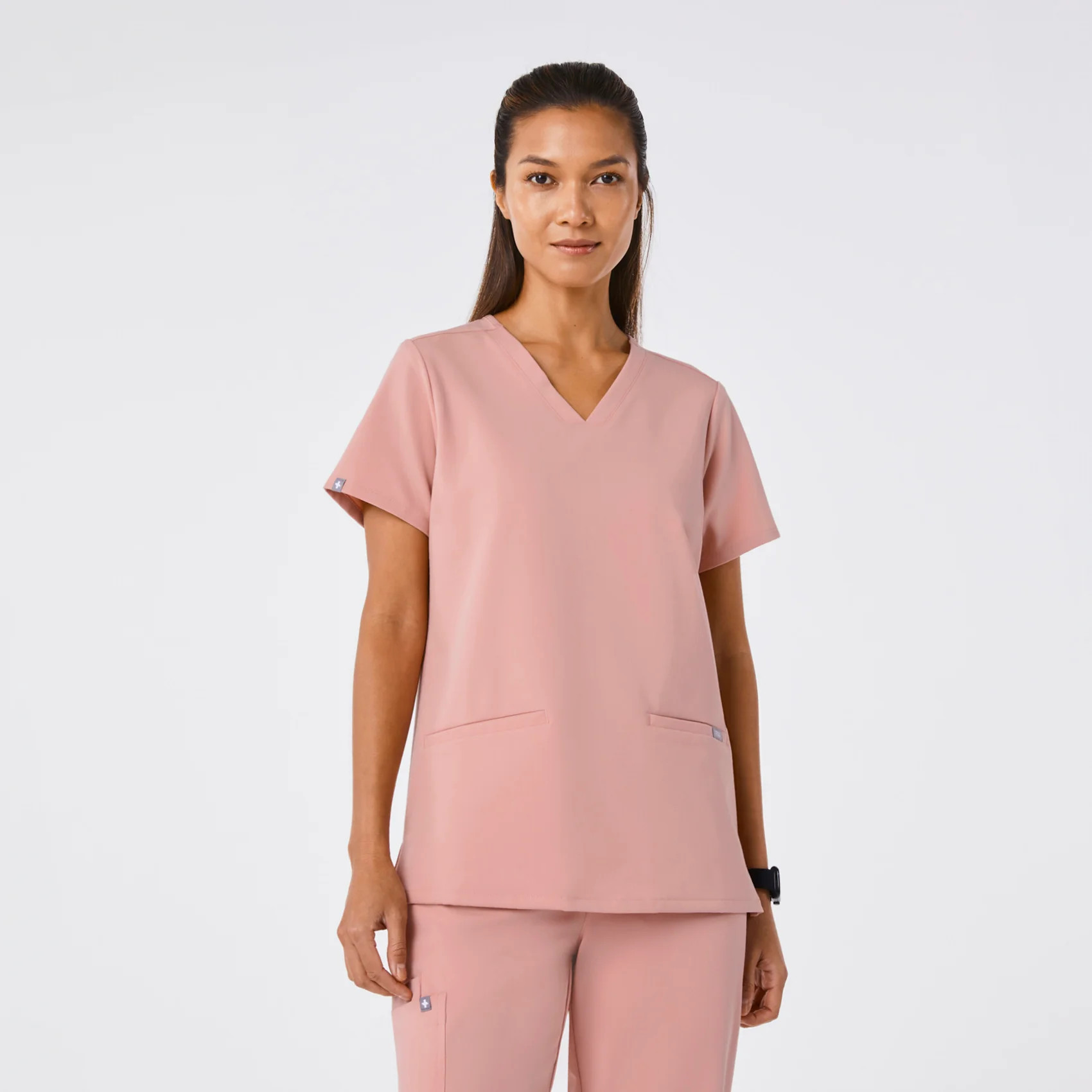 Women's Casma Three-Pocket Scrub Top™ - Pink Sand · FIGS | FIGS