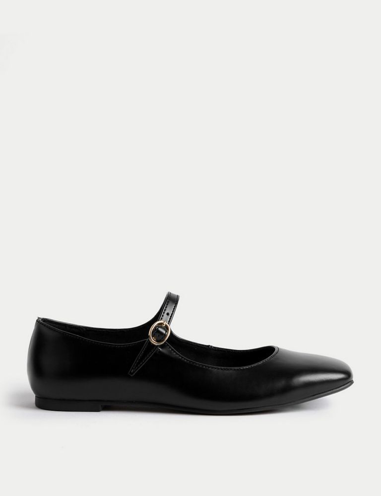 Buckle Flat Square Toe Ballet Pumps | Marks & Spencer (UK)