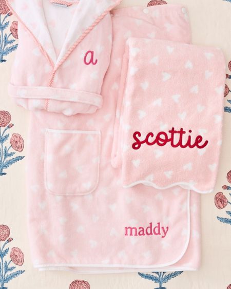 Mommy and me Weezie robes and towels for Valentine’s Day! 

#LTKkids #LTKfamily