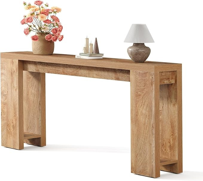 LITTLE TREE 70.9-Inch Long Console Table, Narrow Sofa Table Behind the Couch, Farmhouse Console T... | Amazon (US)