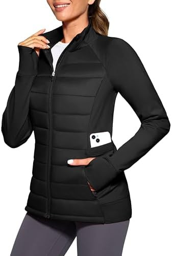 G Gradual Women's Running Fleece Lined Jackets 6 Pockets Lightweight Water Resistant Puffer Jacke... | Amazon (US)