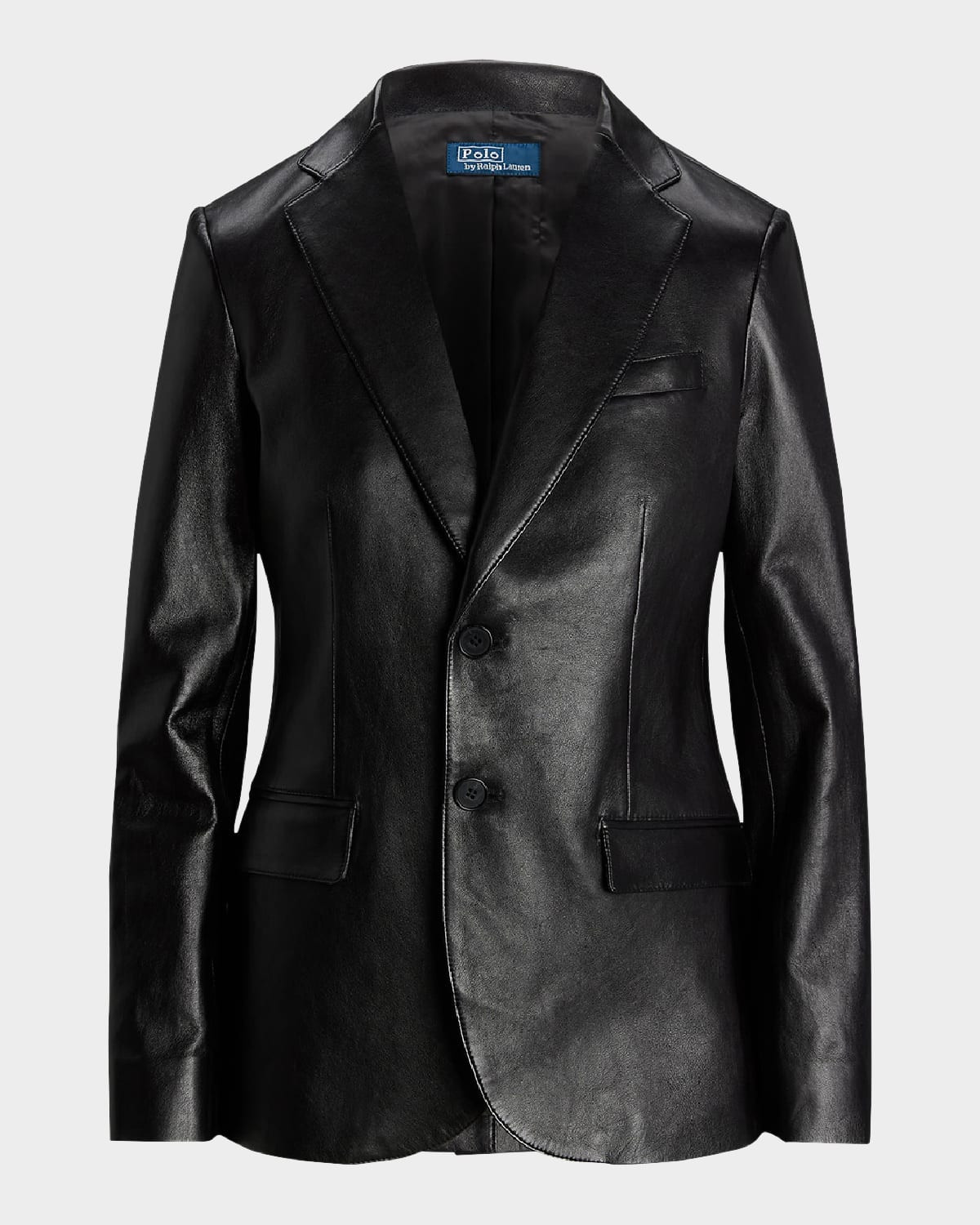Lambskin Leather Blazer | Neiman Marcus
