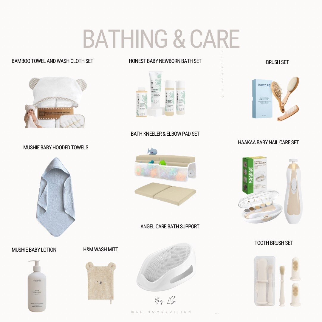 Baby Registry Items Bathing & Care
#babyregistry #babyitems #babybathcare #newmom #newbornessentials #momtobe #babybathroom #babyessentials

#LTKBaby #LTKBump