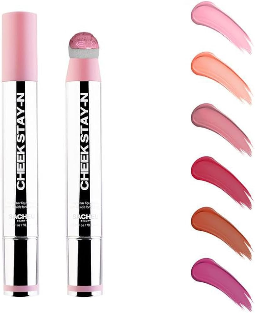 Face Blush Long Wearing Blendable Color,Cheek STAY-N All-day Liquid Blush Long-lasting, buildable... | Amazon (US)