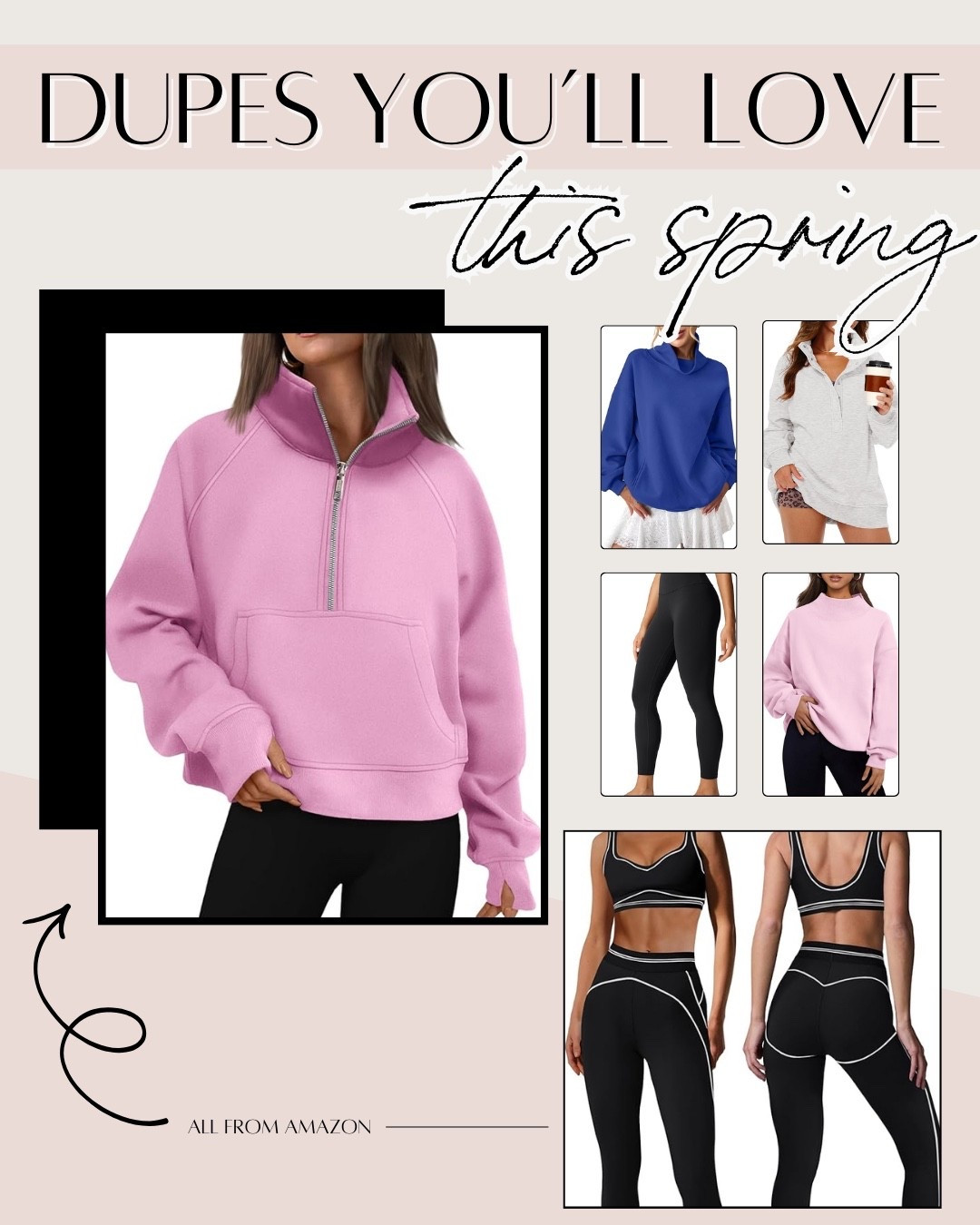 If you love the look of Lulu and Alo but not always the price, these are worth seeing. Great quality, comfortable fits, and perfect for spring layering. Such smart wardrobe finds.

#LTKSpringSale #LTKActive #LTKOver40