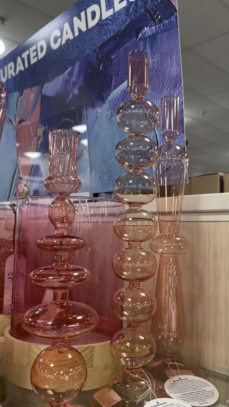 Anthro glass candlestick dupes at Homegoods! Here are a few others if you’re looking for these colorful beauties. 

#LTKstyletip #LTKhome