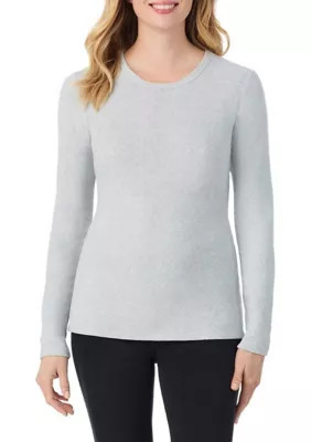 Cuddl Duds Women's Fleecewear with Stretch Long Sleeve Crew Neck Sleep Top | Belk