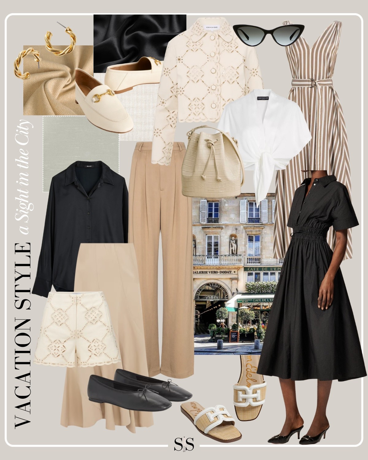 Vacation Style | A Sight in the City:  

Explore the city in style with classic, polished pieces perfect for sightseeing or a night out. Tailored trousers, sleek dresses, and versatile accessories make it easy to go from day to night with confidence! 

#SightInTheCity #CityChic #UrbanExplorer #VacationStyle

#LTKTravel #LTKStyleTip