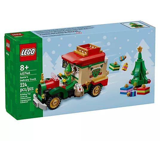 ShWk 9/29 LEGO Santa's Delivery Truck 224 PieceBuilding Set - QVC.com | QVC