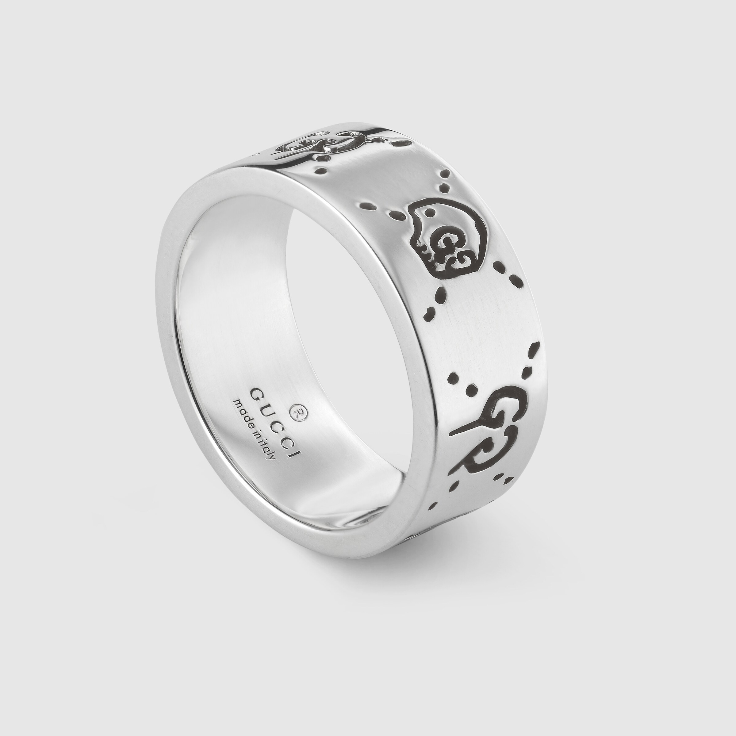 Gucci - GucciGhost skull ring in silver | Gucci (US)