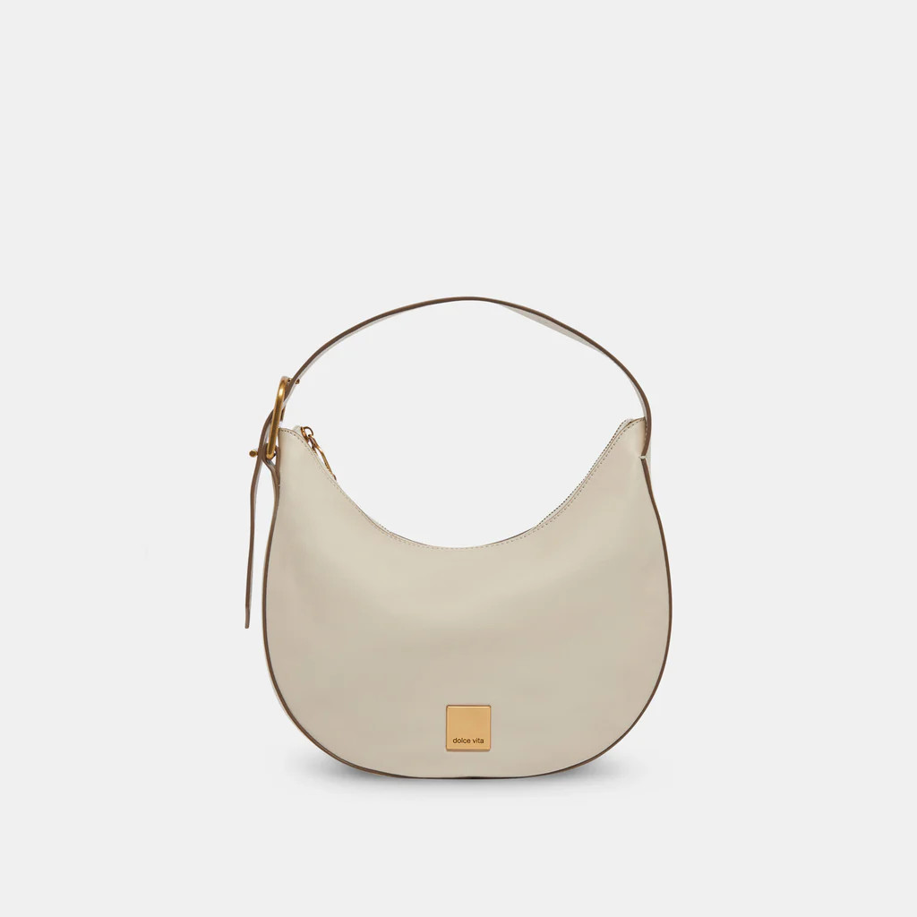 LANEE SHOULDER BAG SAND ROYAL LEATHER | DolceVita.com