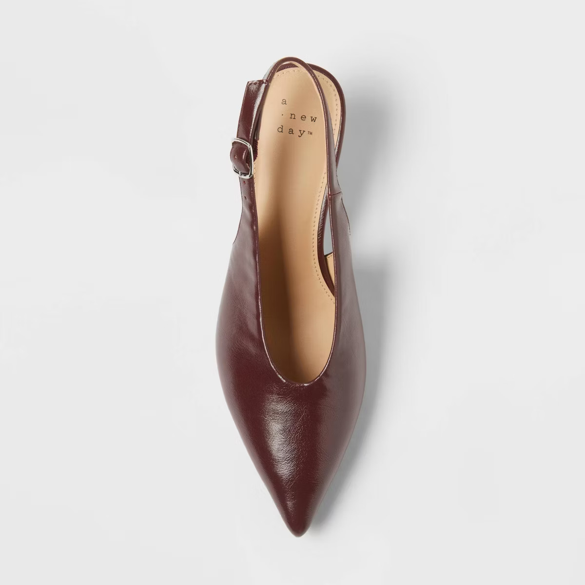 Women’s Samantha Sling Back Kitten Heels – A New Day™ Burgundy | Target