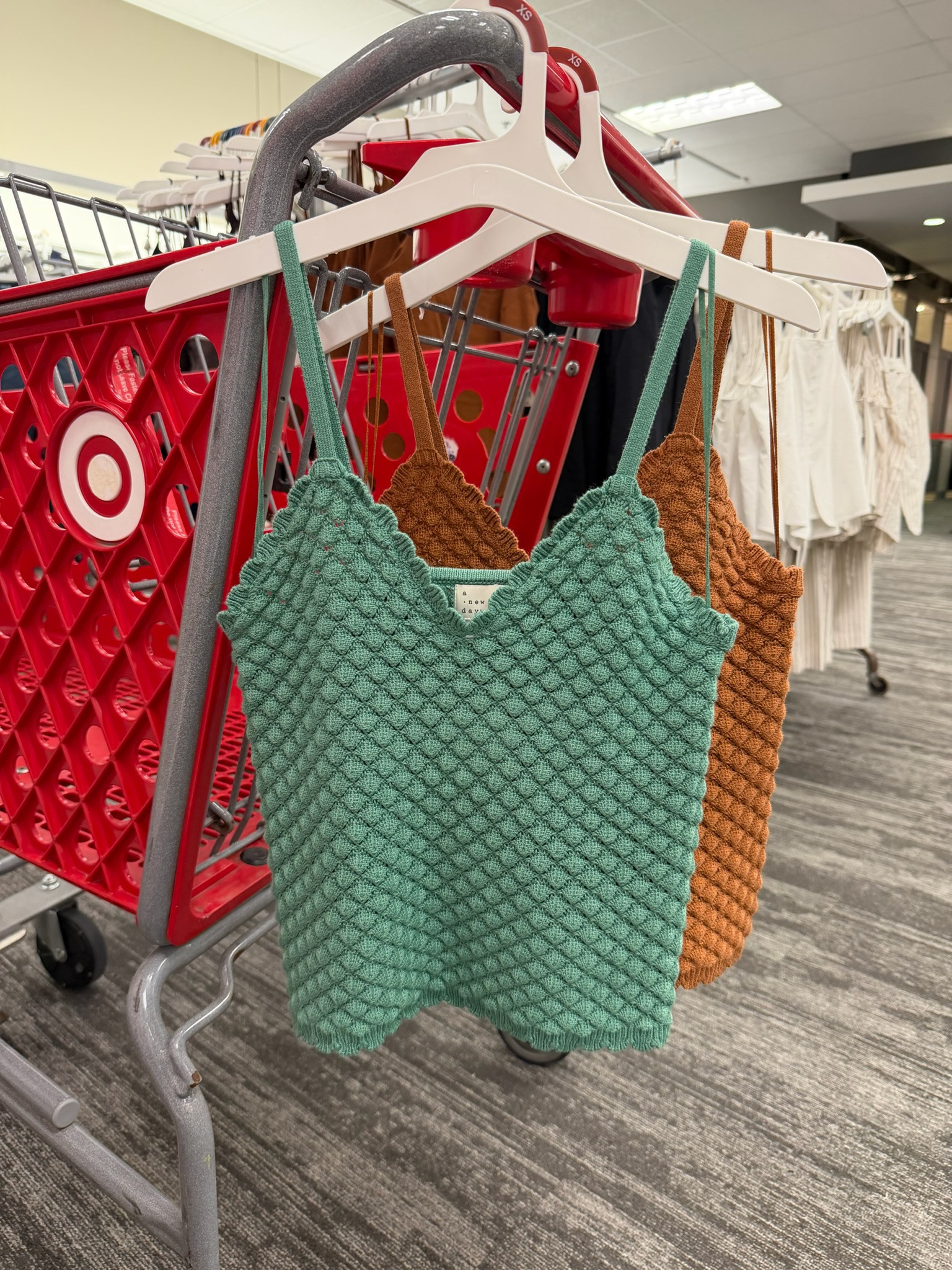 TARGET NEW ARRIVAL! This pointelle tank is giving effortless european summer and would be so cute with white linen pants, denim shorts, or layered under a light cardigan for cooler nights. summer outfits, memorial day outfit, vacation outfits beach, work outfits, date night outfits, country concert outfits, summer dresses, plus size fashion, wedding guest dress summer, summer outfits, vacation outfits beach, memorial day outfit, summer tops, target style, target new arrivals, casual chic outfits, date night outfits, work outfits, green tops, linen outfit inspo, elevated basics, european summer style, cute summer outfits, a new day target
 

 #LTKgrwm #LTKootd #LTKWorkwear