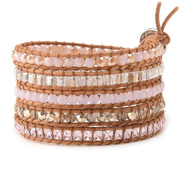 Mixed Blush Crystals on Natural | Victoria Emerson