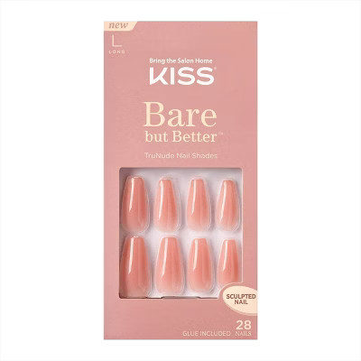 Kiss Bare But Better TruNude Fake Nails - Nude Glow - 28ct | Target