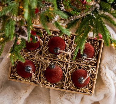 Small Felt Ornament Box - Set of 6 | Pottery Barn (US)