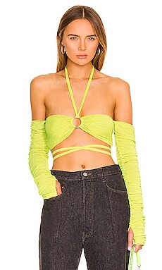 By Dyln Lumi Crop Top in Light Green from Revolve.com | Revolve Clothing (Global)