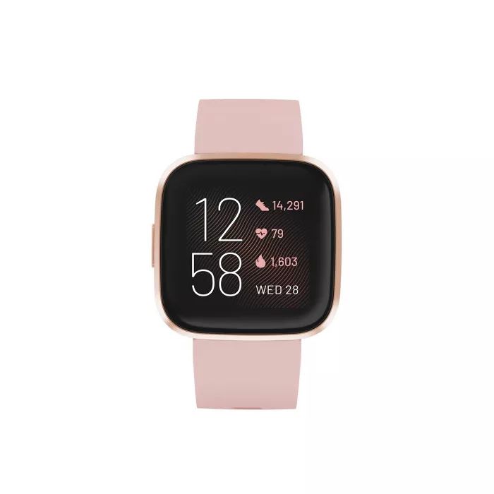 Fitbit Versa 2 Smartwatch - Carbon Aluminum with Black Band | Target