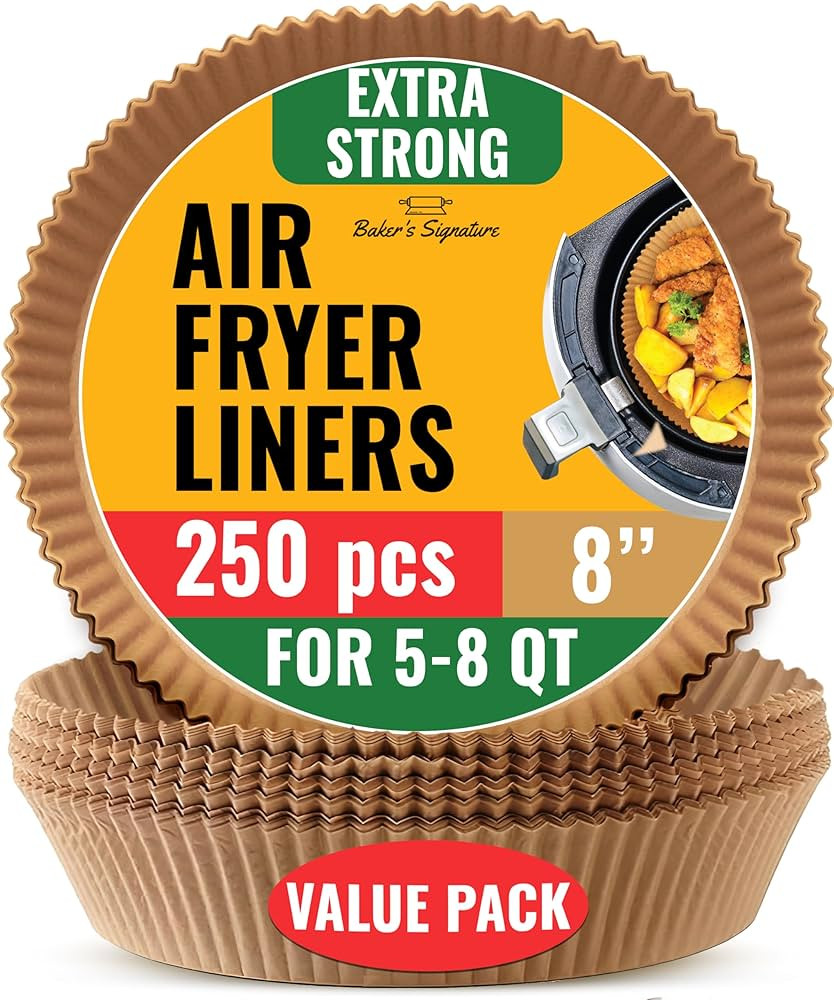 250 pcs Air Fryer Liners for Ninja, Round Disposable Airfryer Paper Liners \u2013 Non-Stick and O... | Amazon (US)