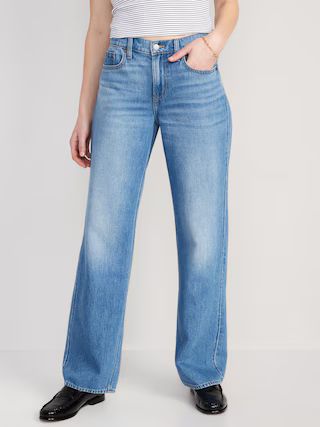 Mid-Rise Baggy Loose Jeans for Women | Old Navy (US)