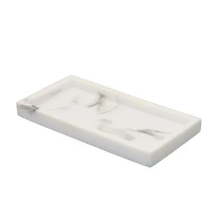 Parthan Non Slip Rectangular Plate Countertop Bathroom Tray Marble Texture Home Decor | Walmart (US)