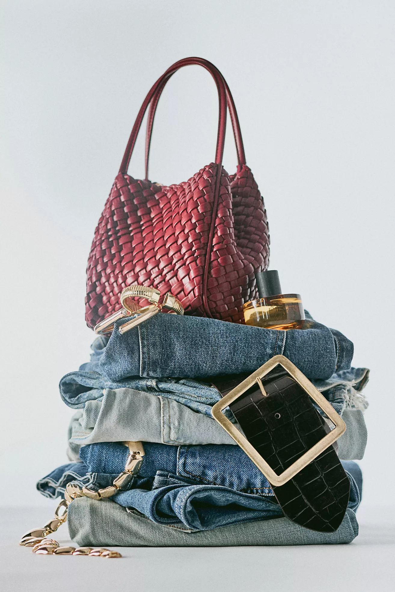 The Woven Mini Hollace Tote | Anthropologie (US)