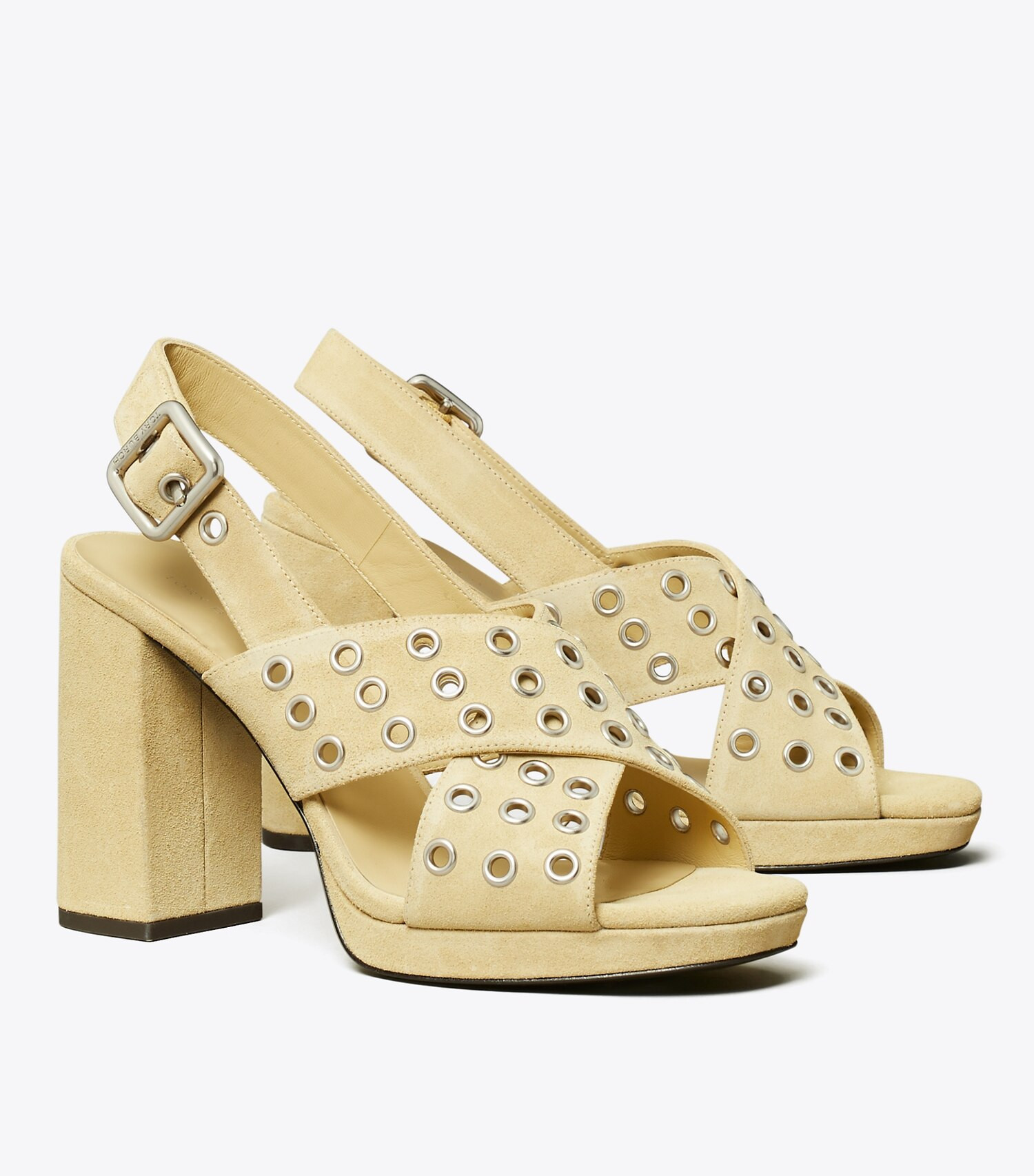 Cross-Band Heeled Sandal: Women's Designer Sandals | Tory Burch | Tory Burch (US)