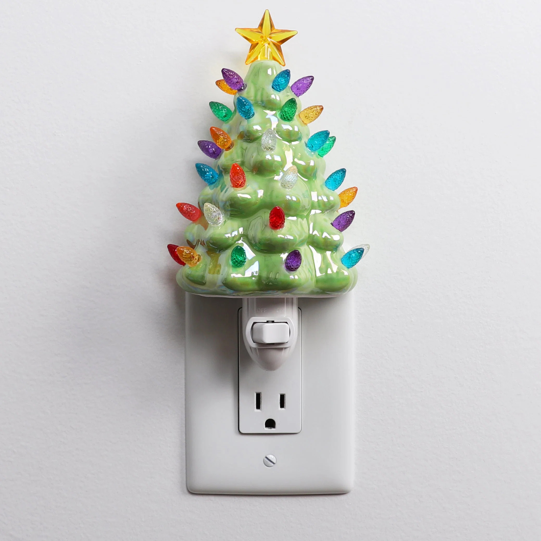 Christmas Lamp Night Light - Christmas Tree Night Light - Ceramic Christmas Tree | Wayfair North America